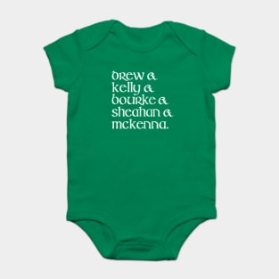 Classic Dubliners Names Line-Up Baby Bodysuit